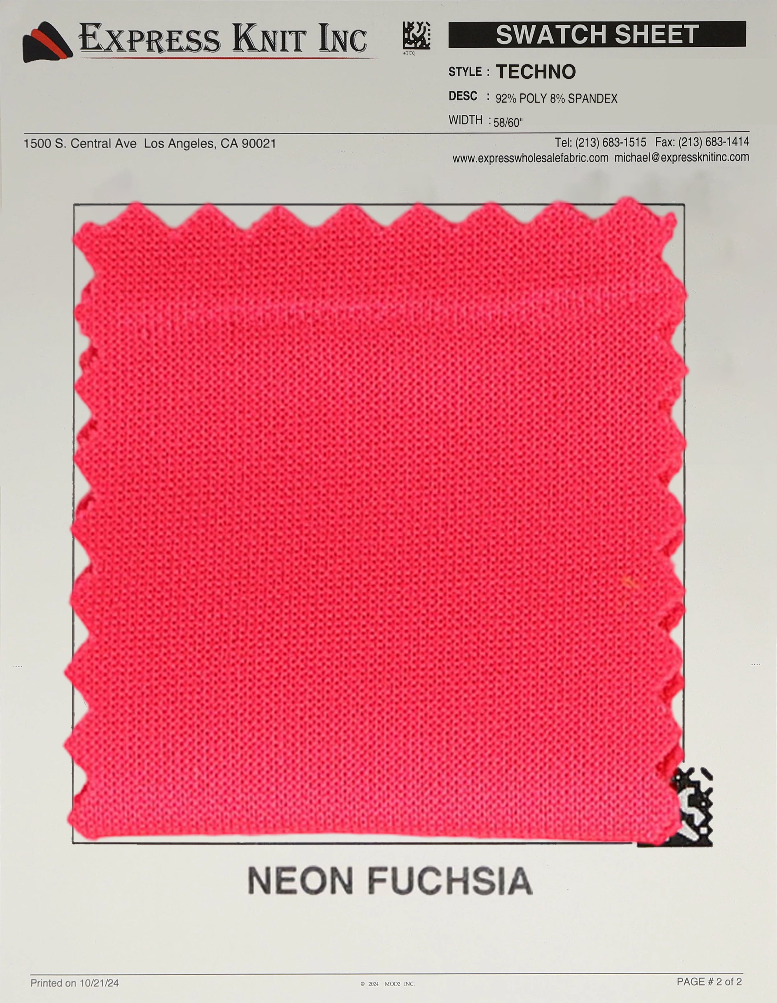 Techno Solid Knit Fabric - Express Wholesale Fabric