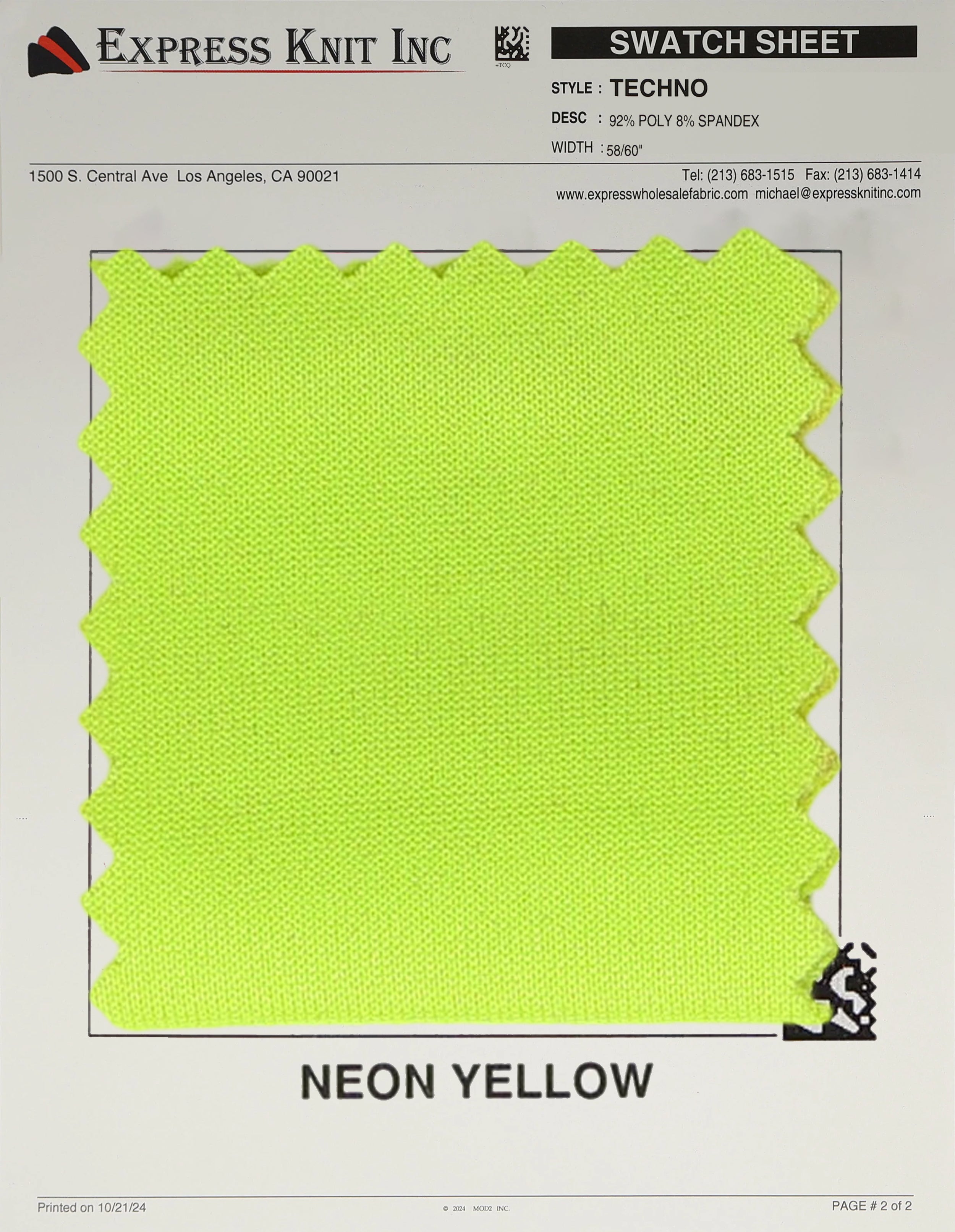 Techno Solid Knit Fabric - Express Wholesale Fabric