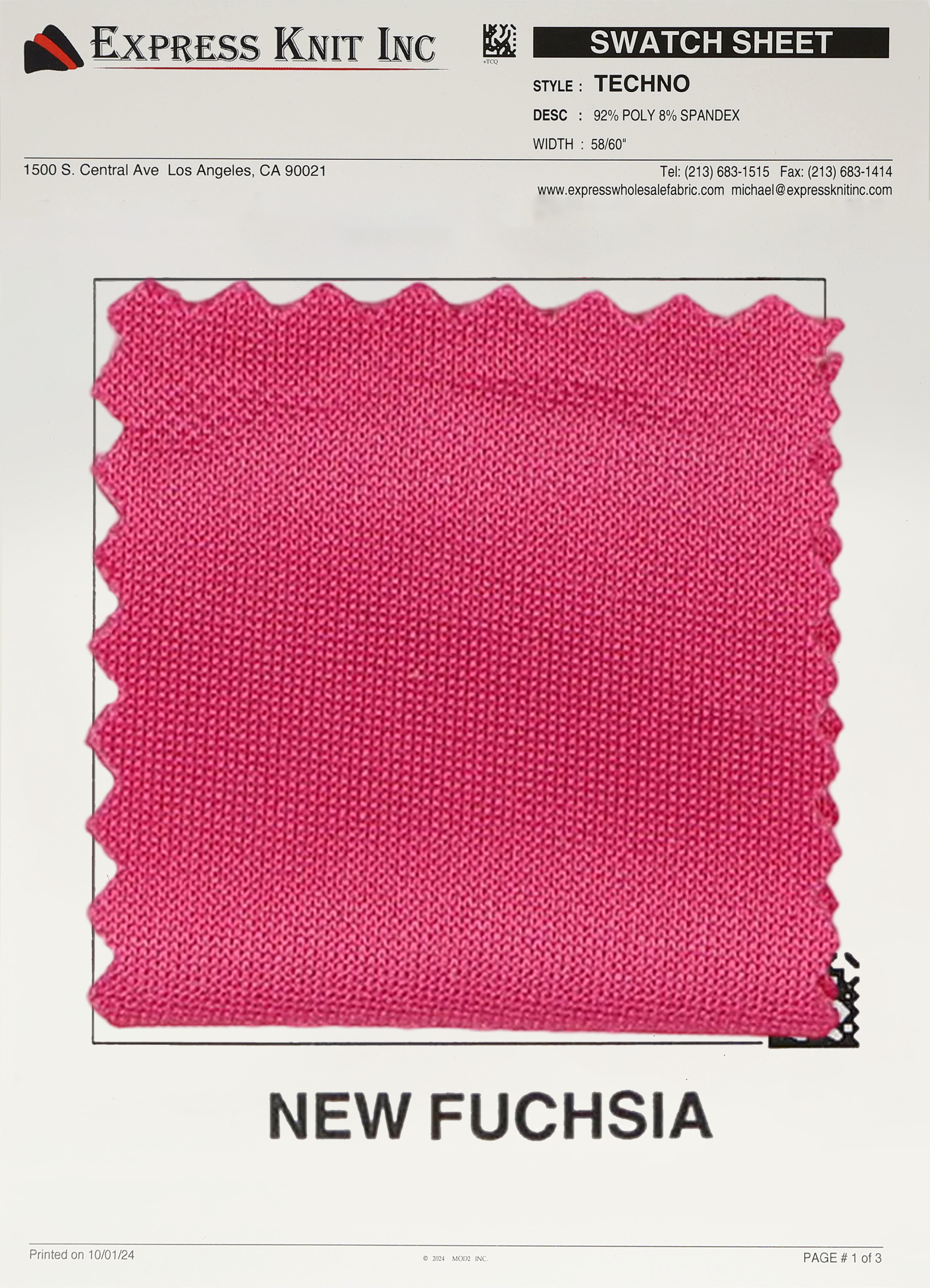 Techno Solid Knit Fabric - Express Wholesale Fabric
