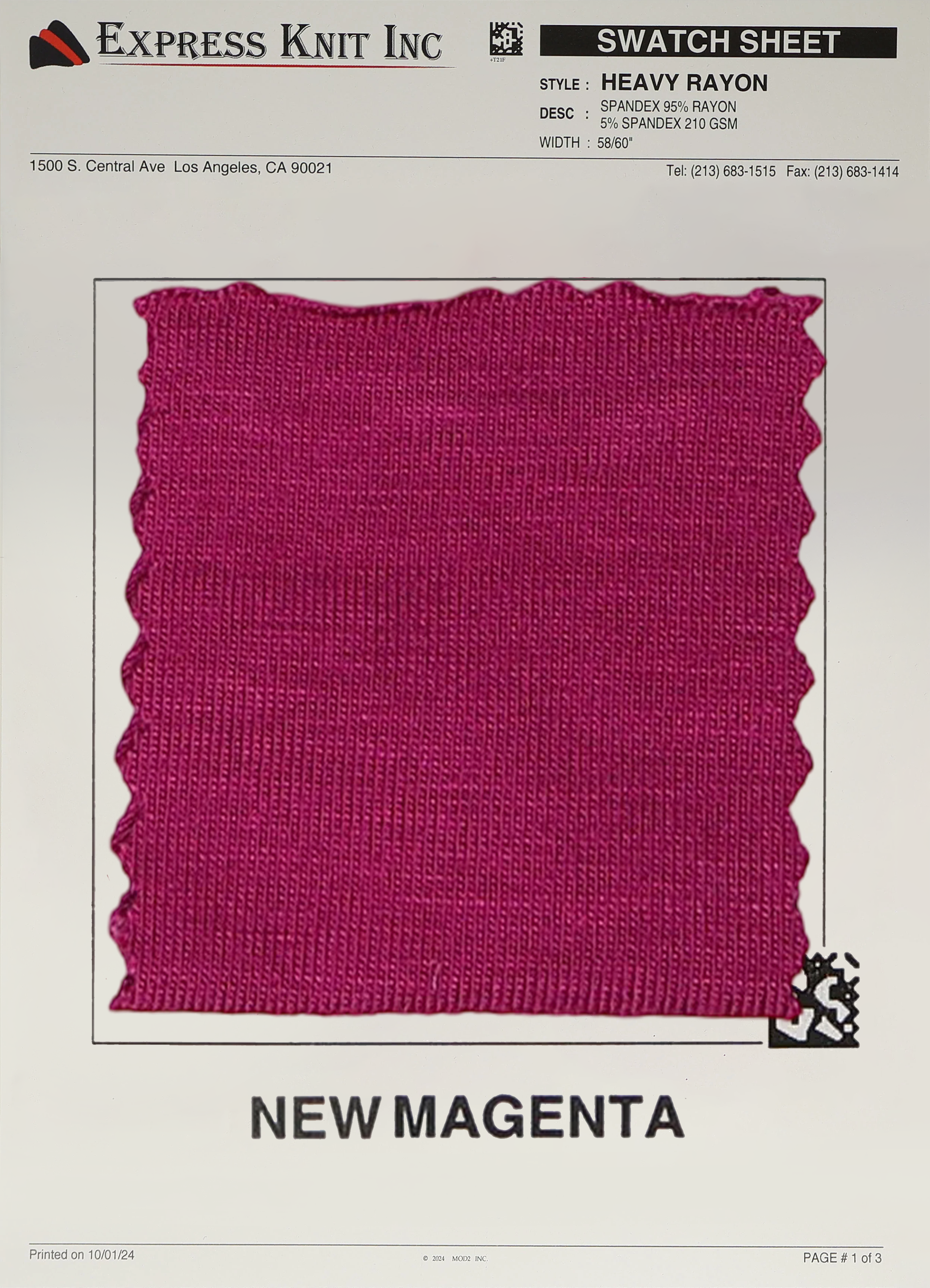 Heavy Rayon Spandex Fabric - Express Wholesale Fabric