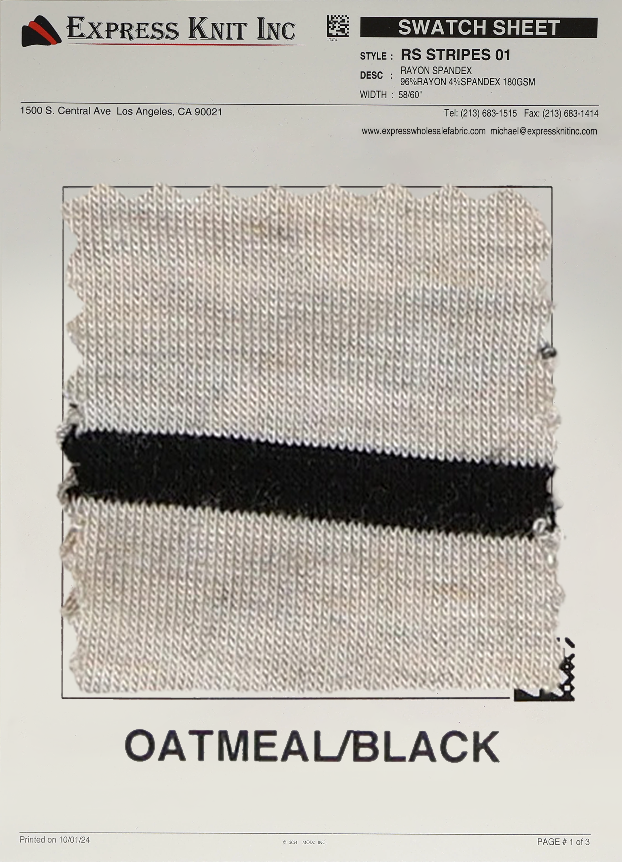 Rayon Spandex Stripes - Express Wholesale Fabric