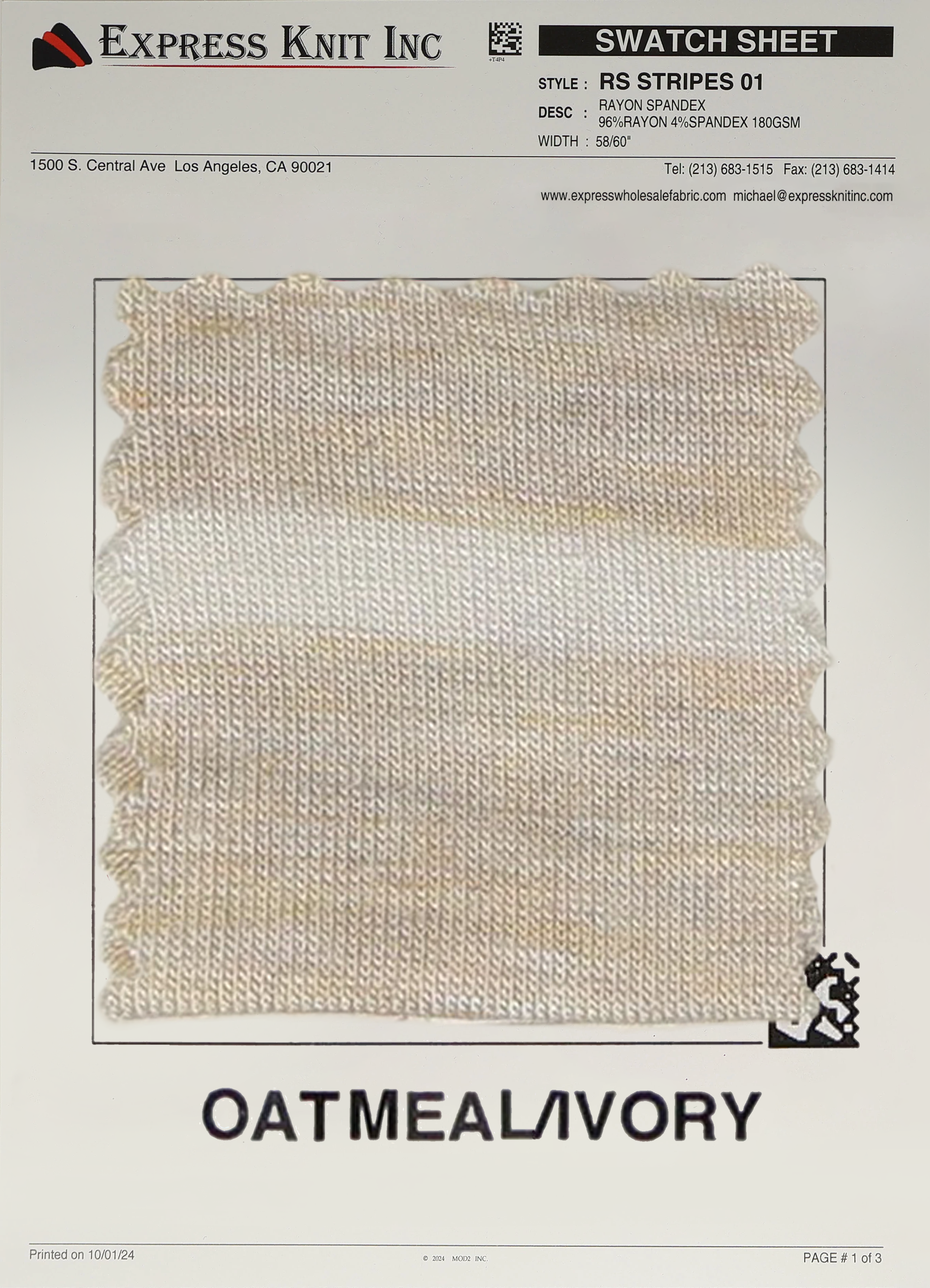 Rayon Spandex Stripes - Express Wholesale Fabric