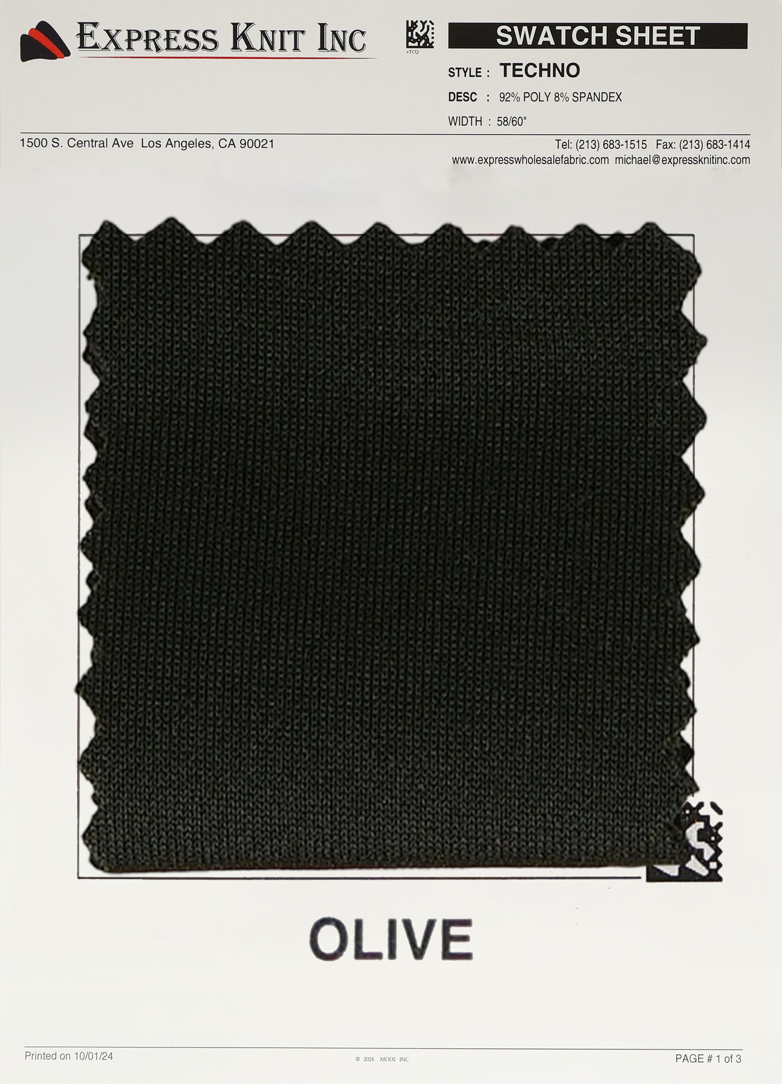 Techno Solid Knit Fabric - Express Wholesale Fabric