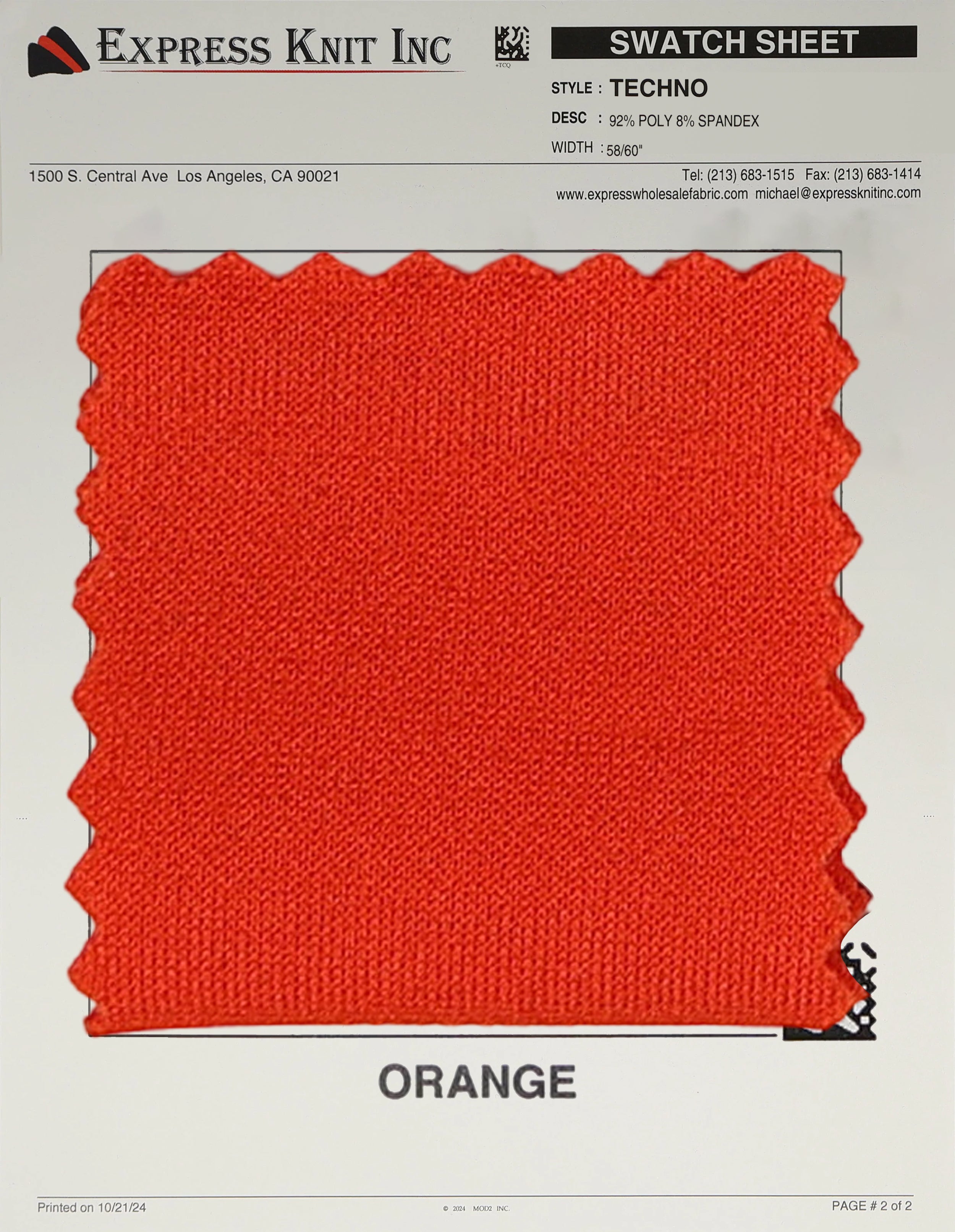 Techno Solid Knit Fabric - Express Wholesale Fabric