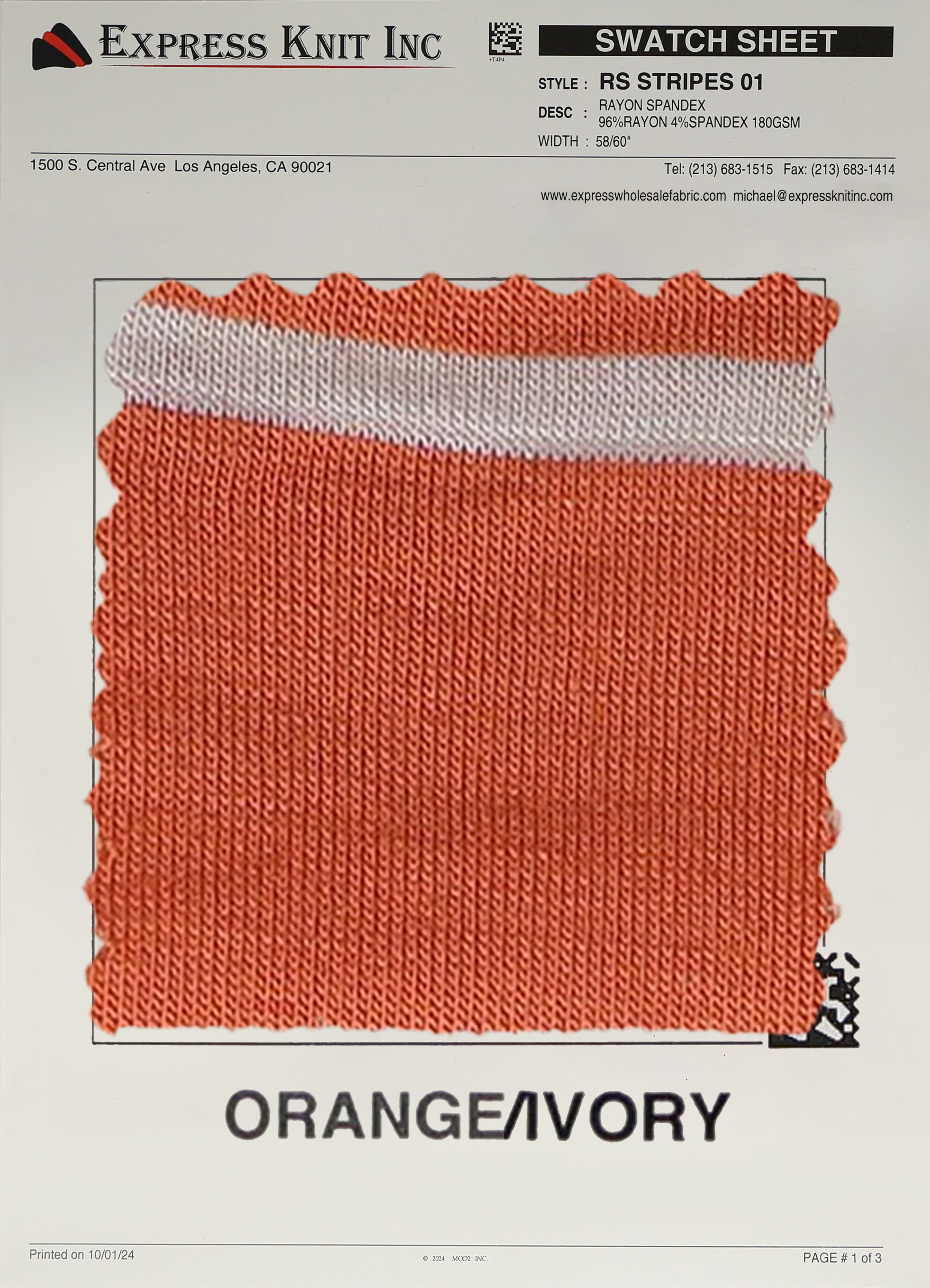 Rayon Spandex Stripes - Express Wholesale Fabric