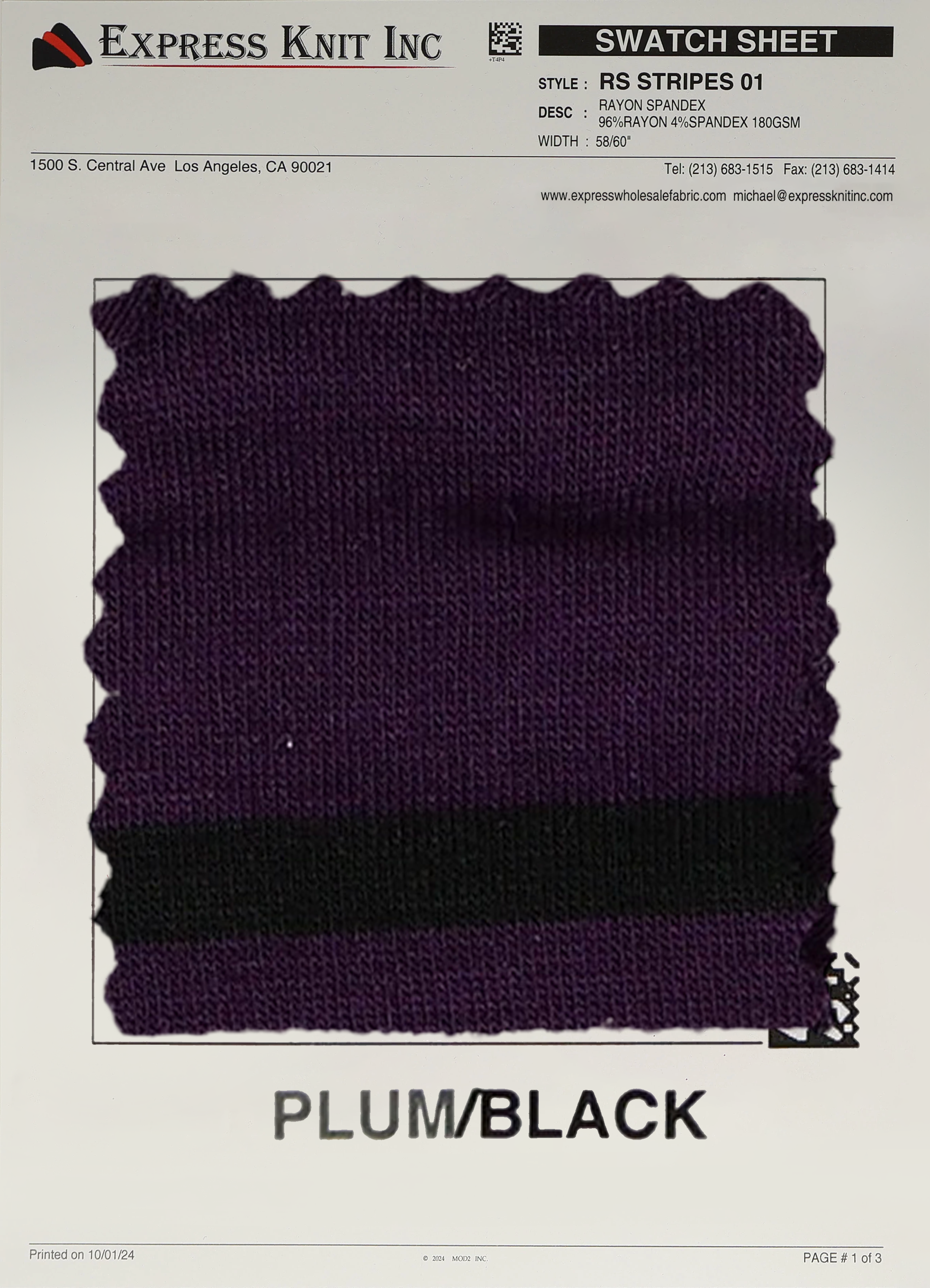 Rayon Spandex Stripes - Express Wholesale Fabric