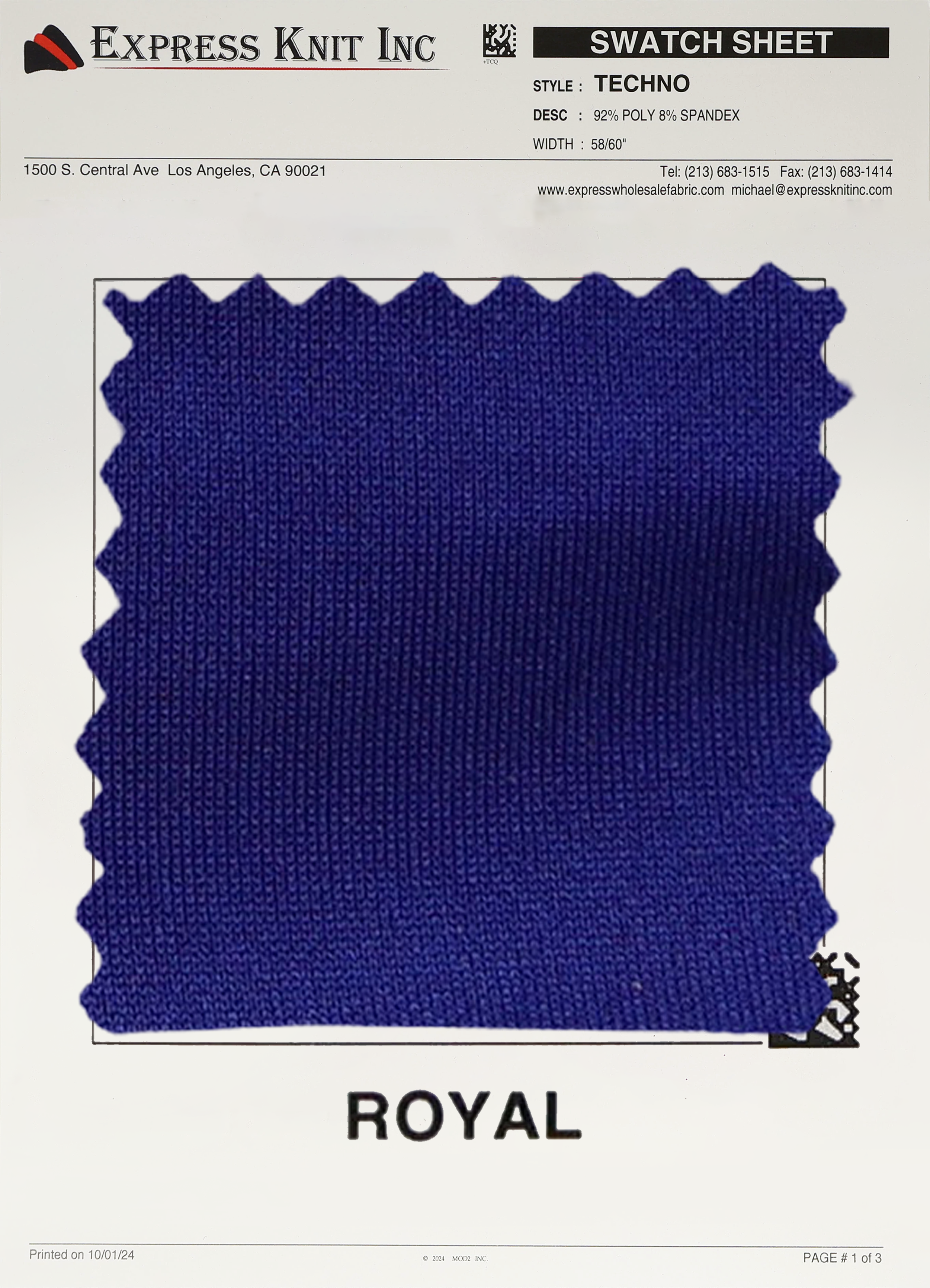 Techno Solid Knit Fabric - Express Wholesale Fabric