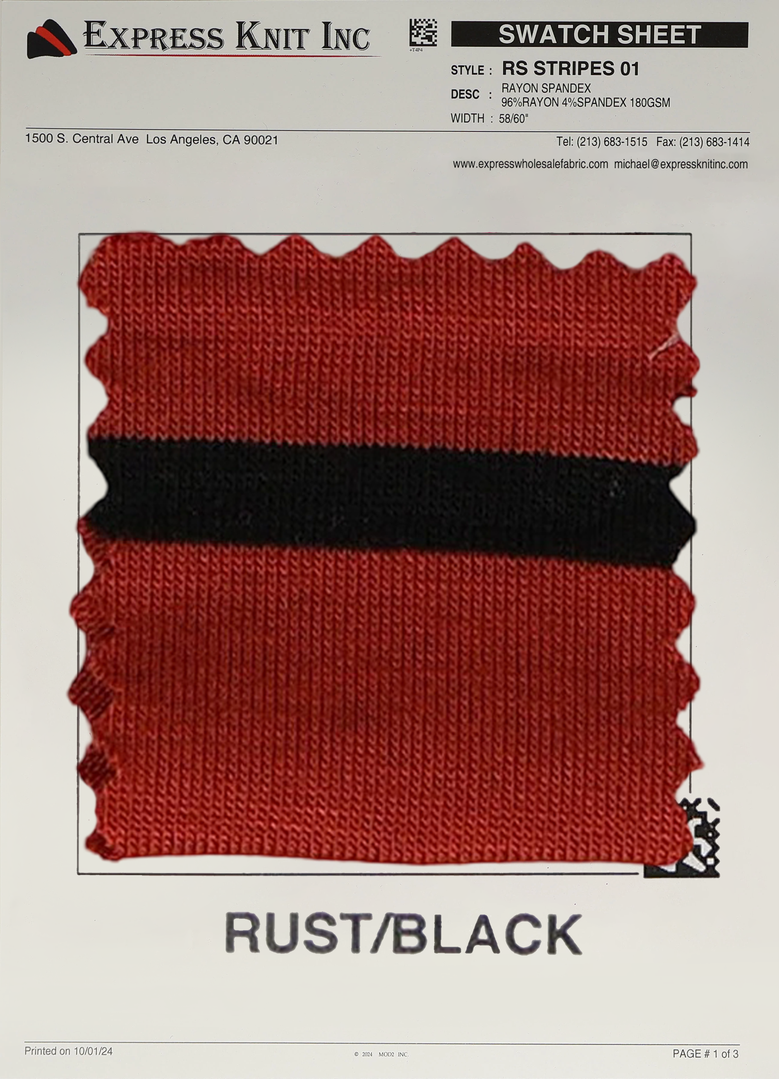 Rayon Spandex Stripes - Express Wholesale Fabric