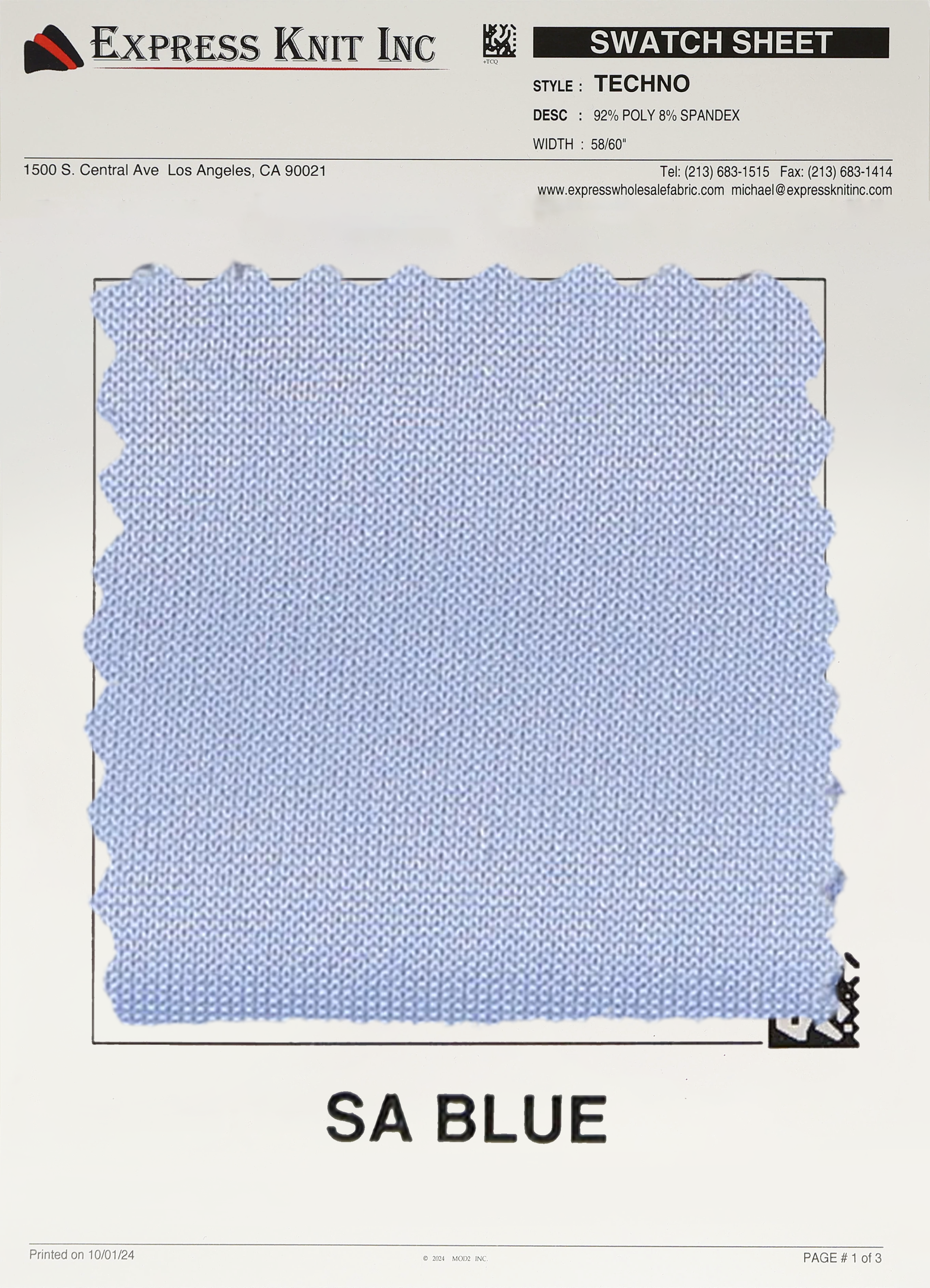 Techno Solid Knit Fabric - Express Wholesale Fabric