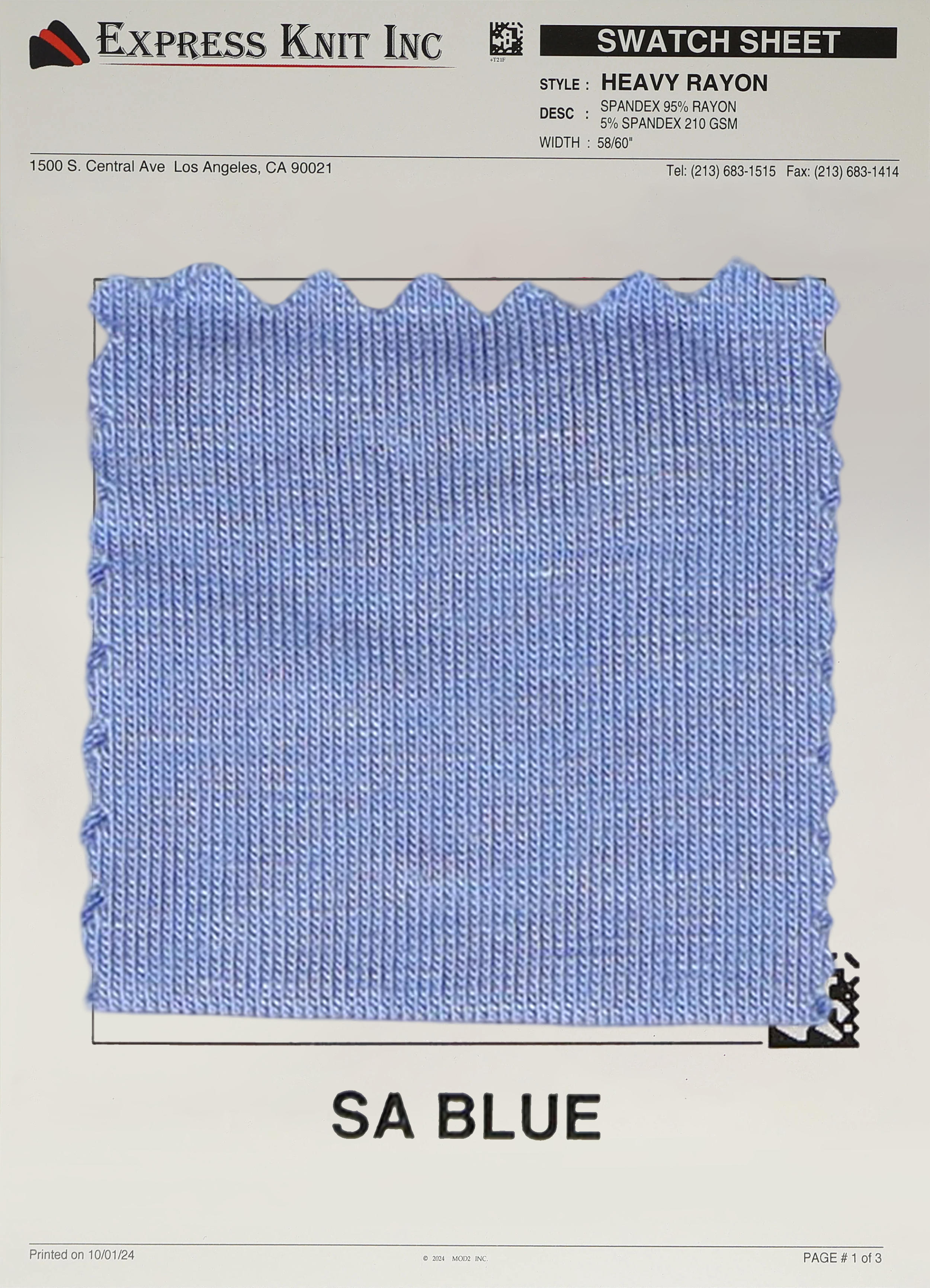 Heavy Rayon Spandex Fabric - Express Wholesale Fabric