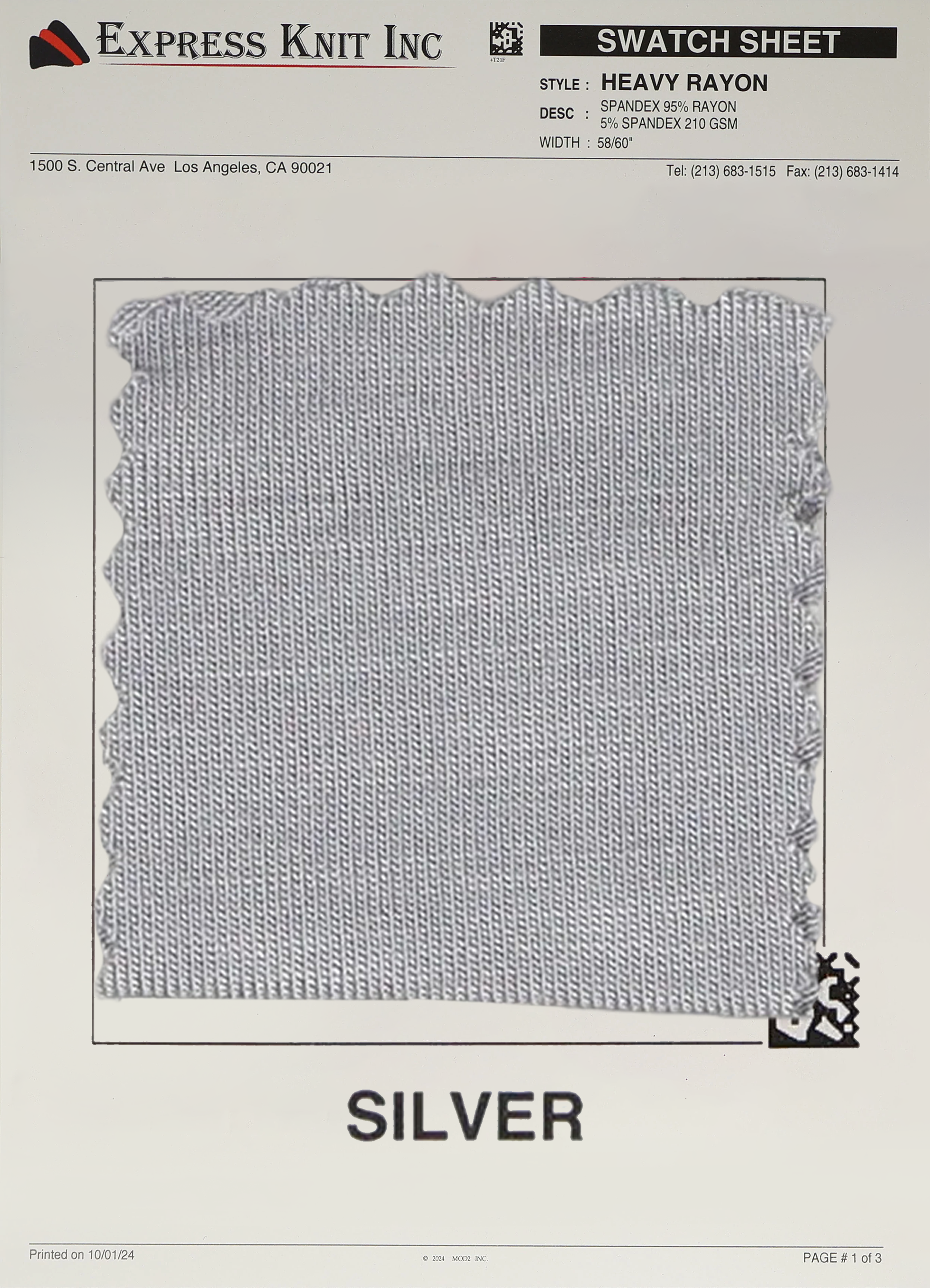 Heavy Rayon Spandex Fabric - Express Wholesale Fabric