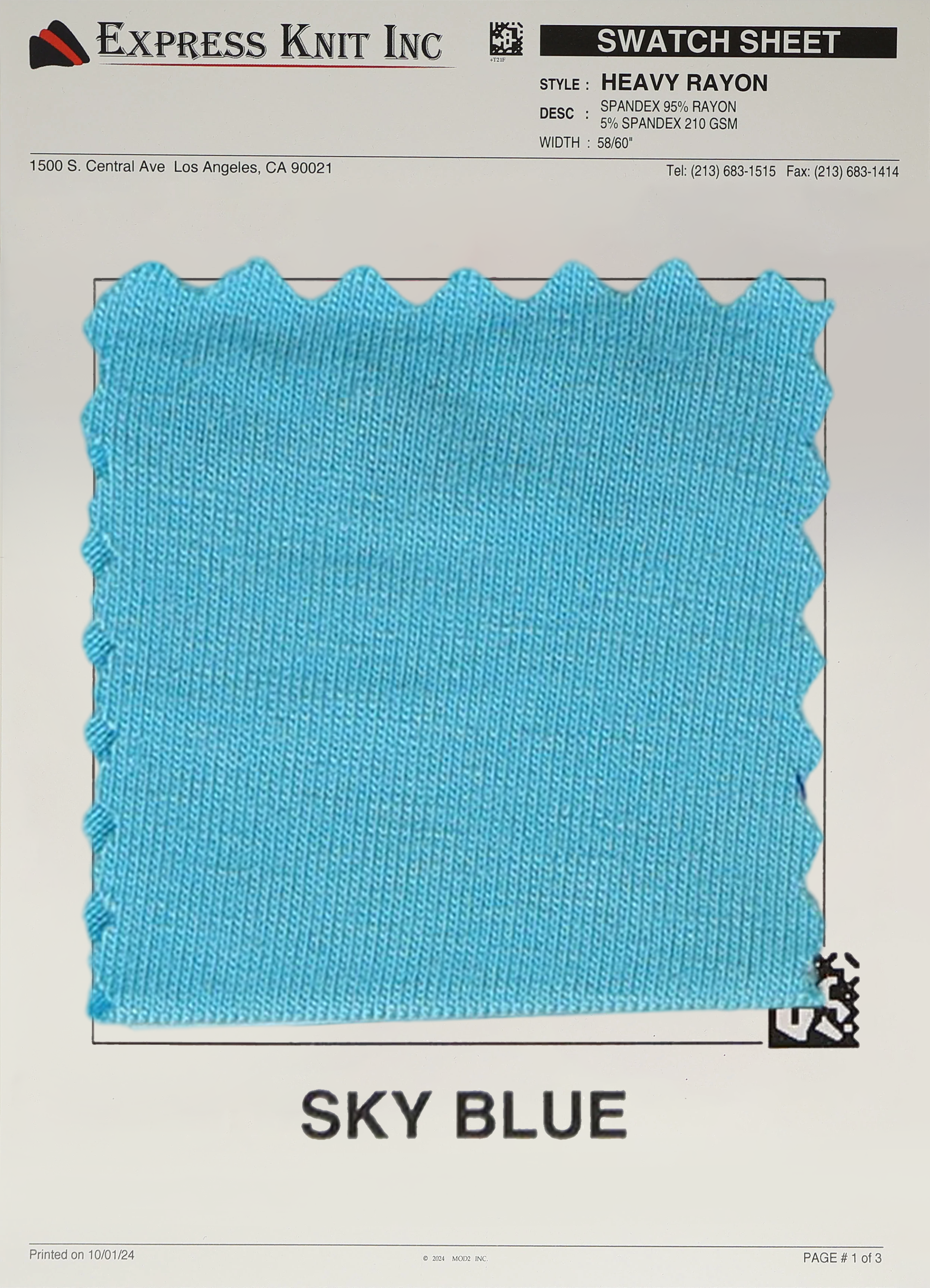Heavy Rayon Spandex Fabric - Express Wholesale Fabric