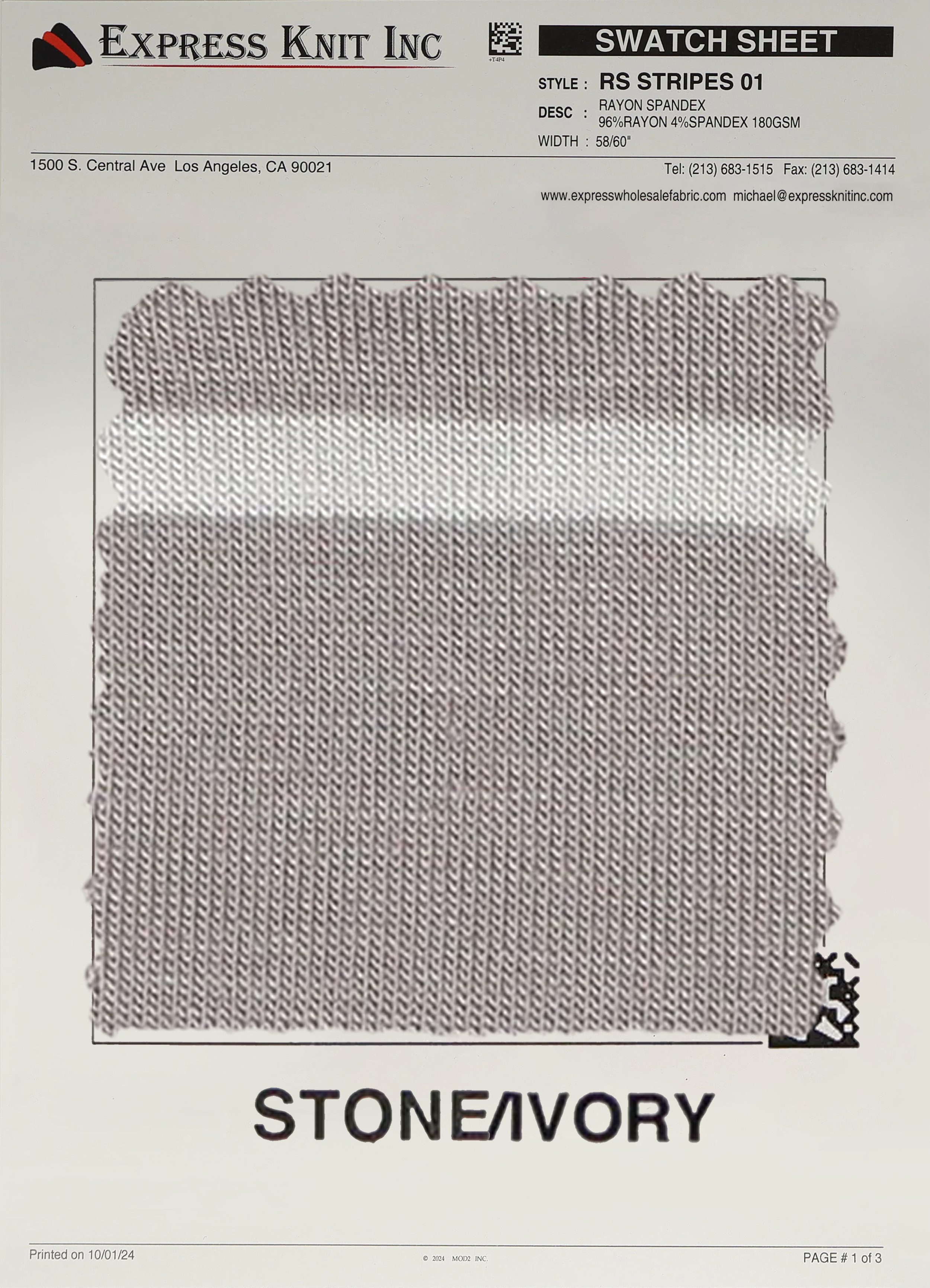 Rayon Spandex Stripes - Express Wholesale Fabric