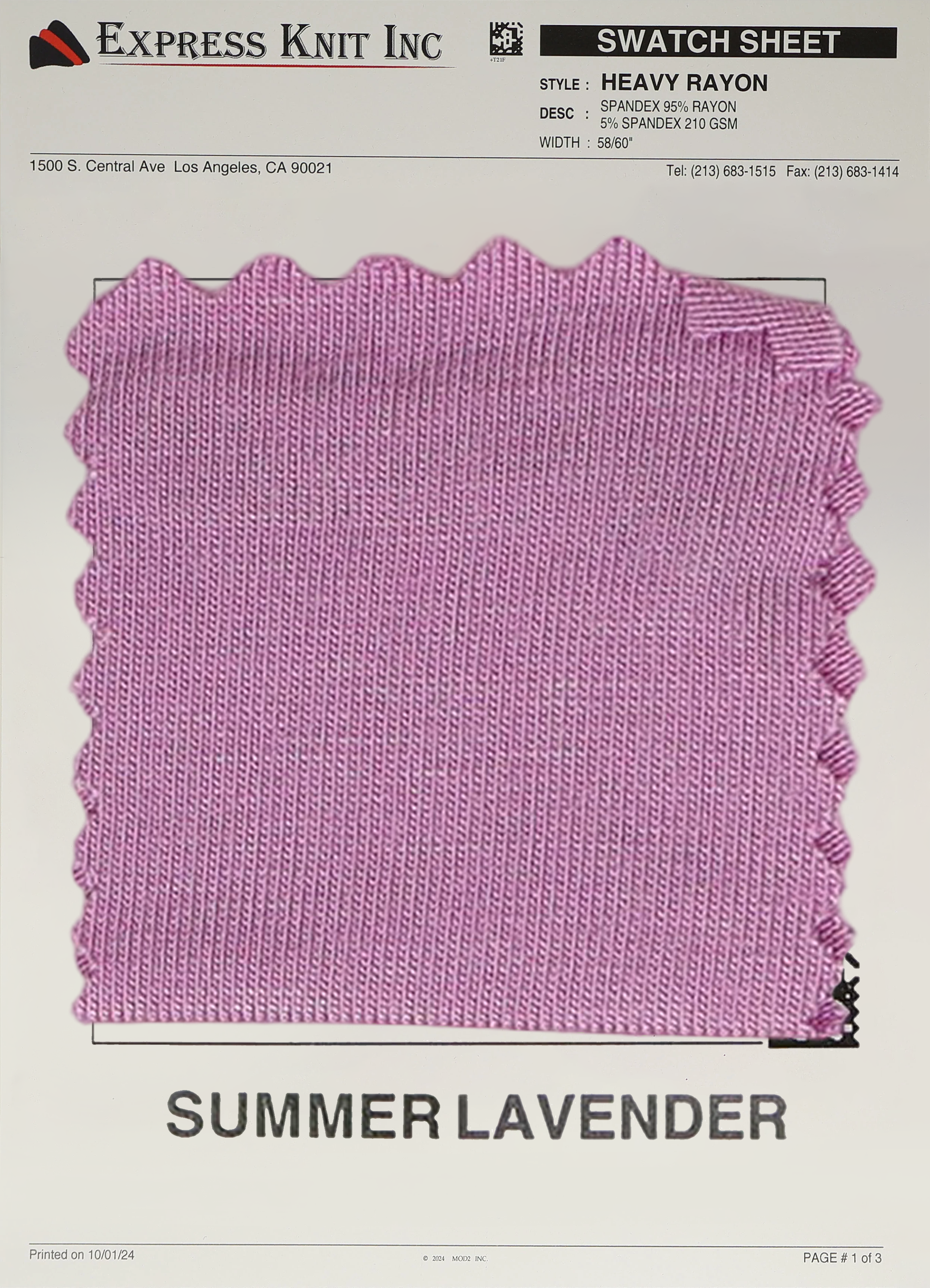 Heavy Rayon Spandex Fabric - Express Wholesale Fabric