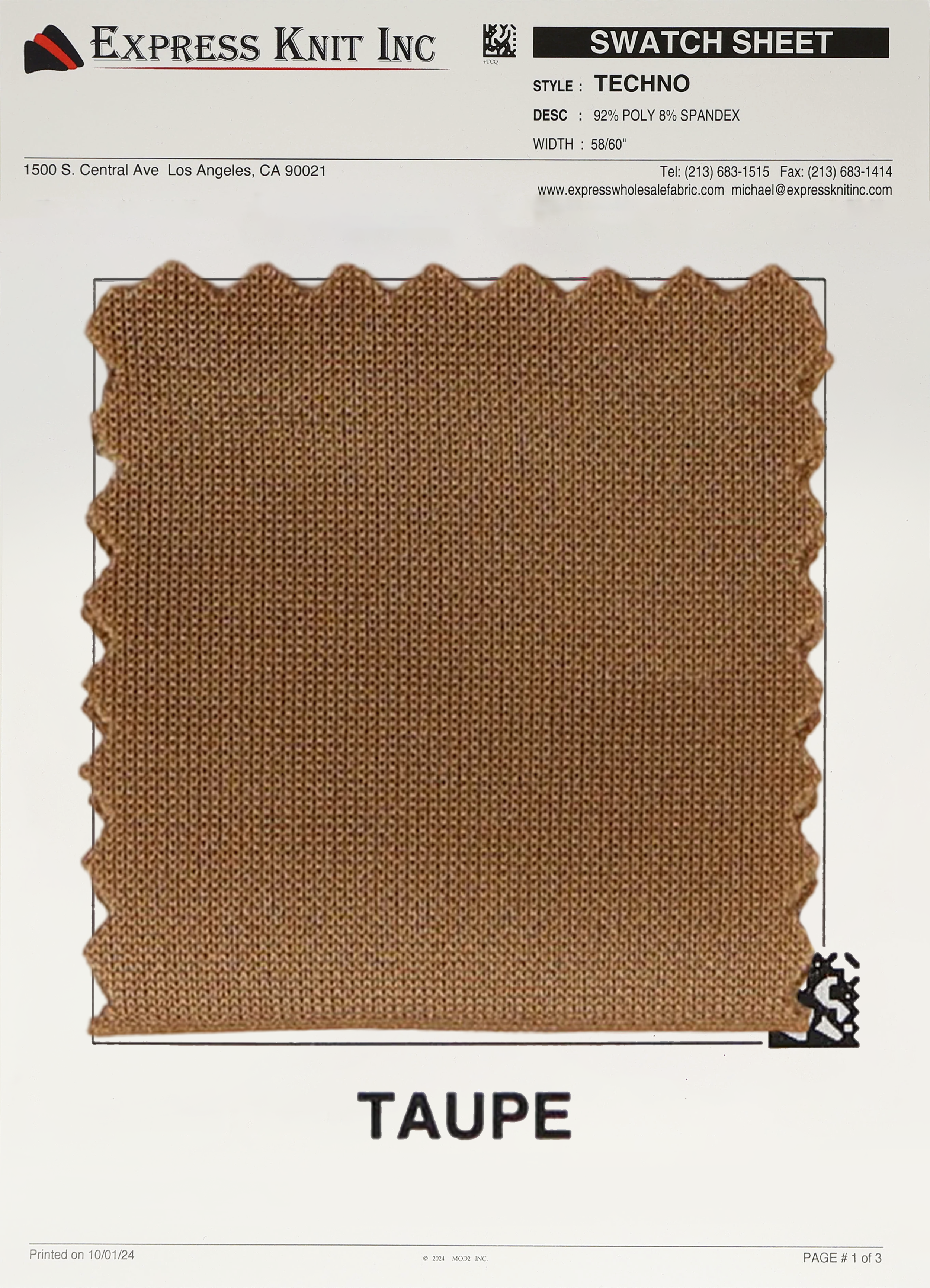 Techno Solid Knit Fabric - Express Wholesale Fabric