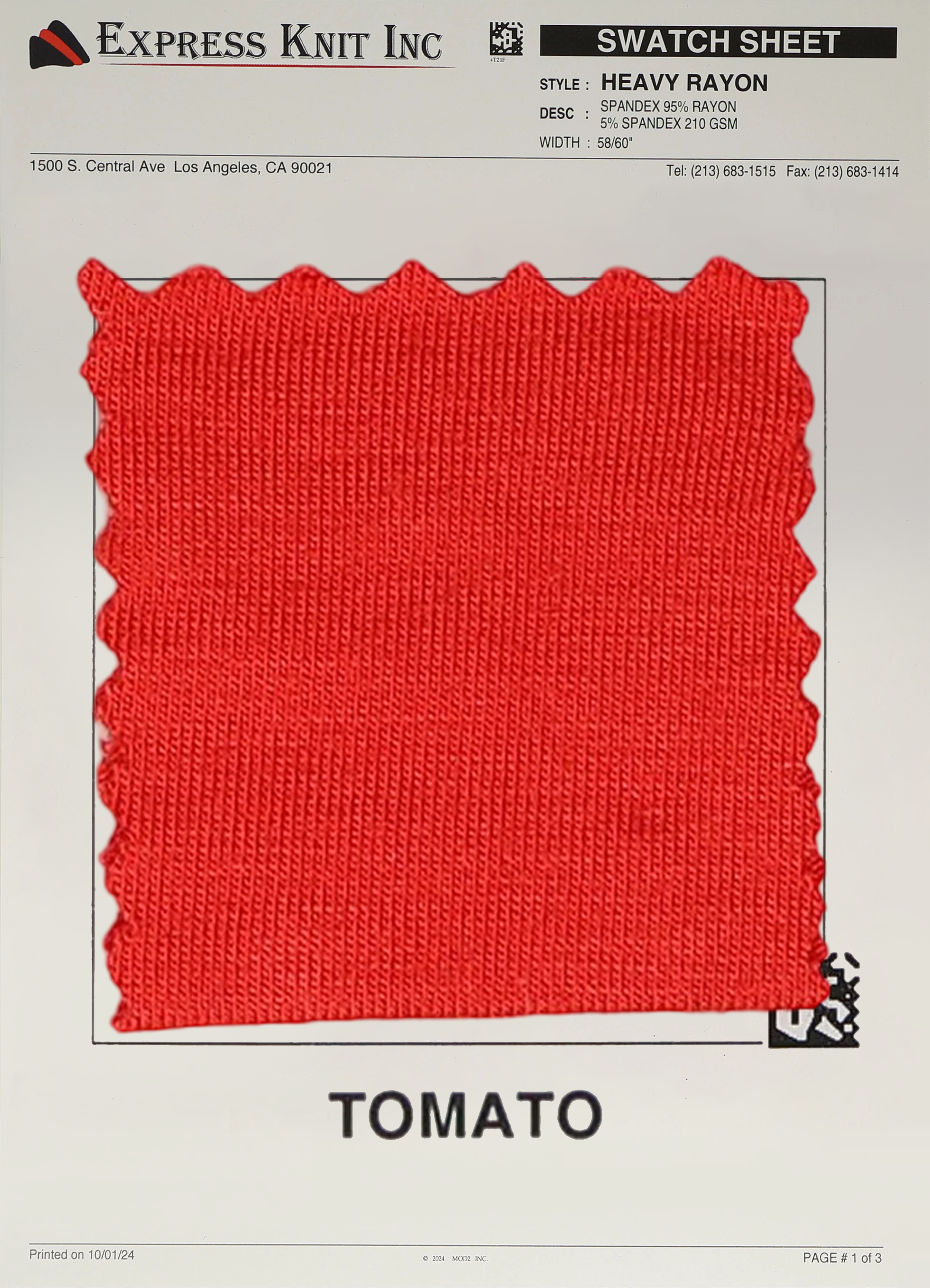 Heavy Rayon Spandex Fabric - Express Wholesale Fabric