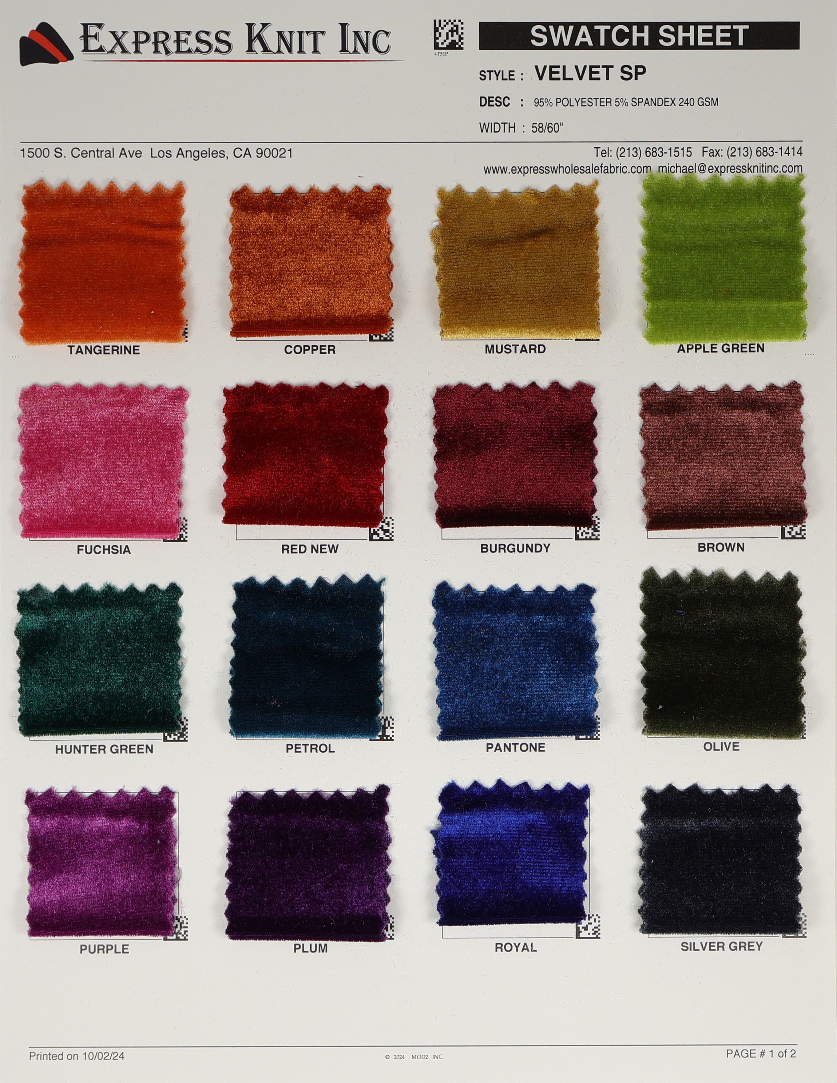 Velvet Fabric - Express Wholesale Fabric