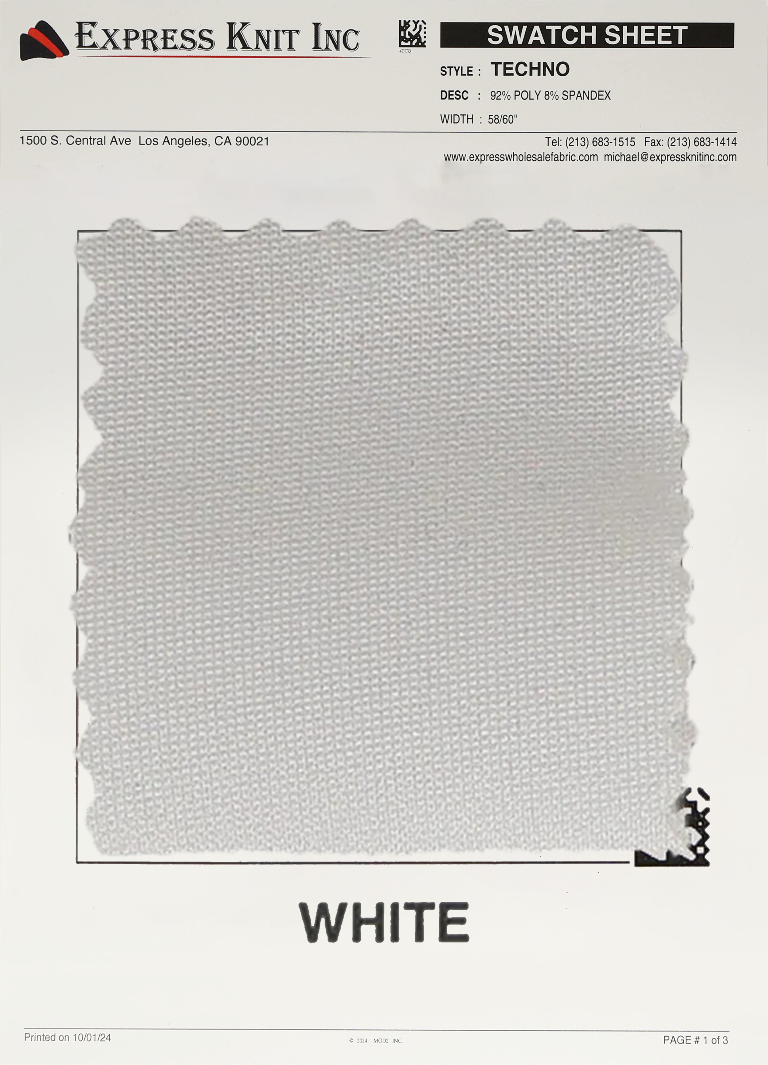 Techno Solid Knit Fabric - Express Wholesale Fabric