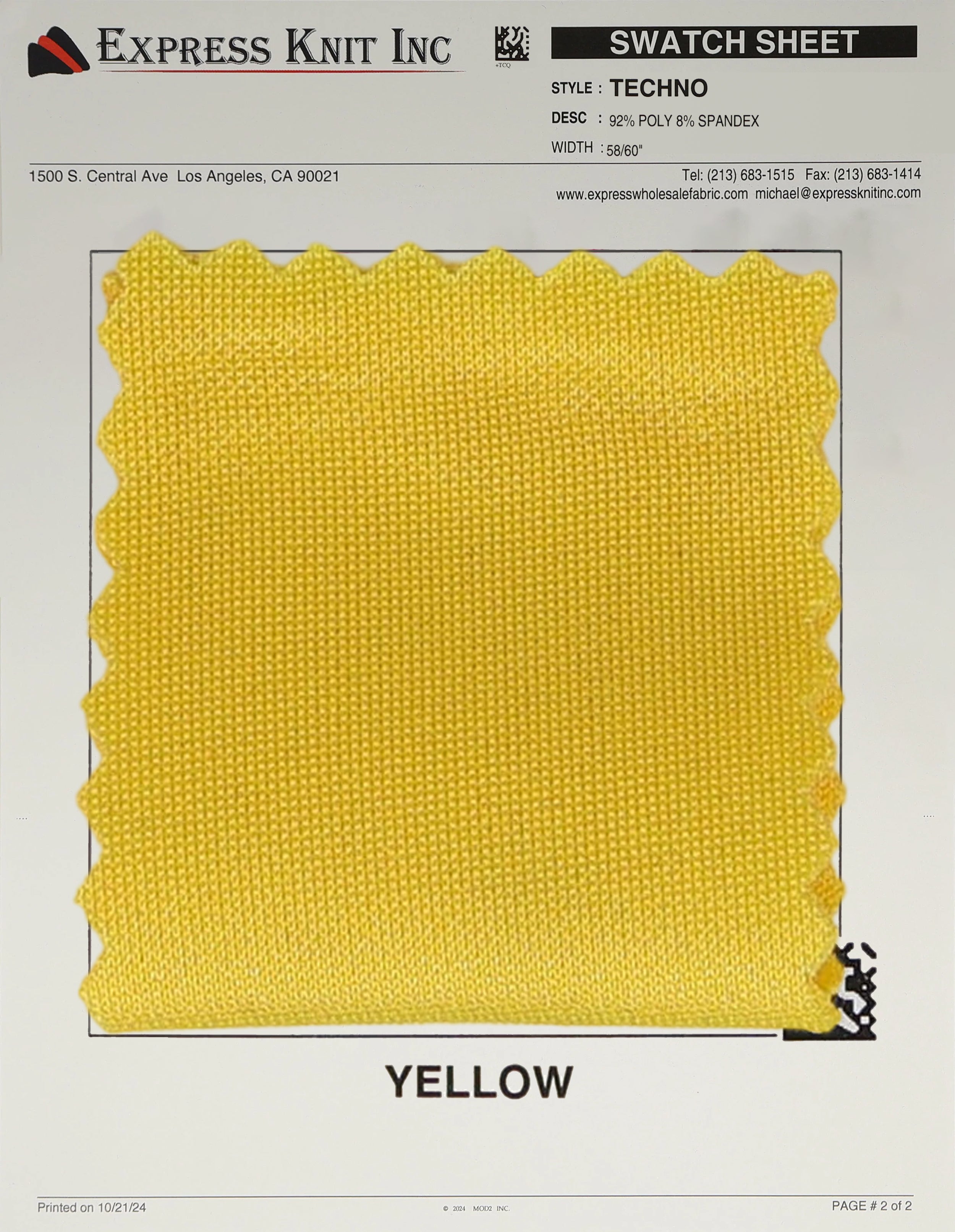 Techno Solid Knit Fabric - Express Wholesale Fabric