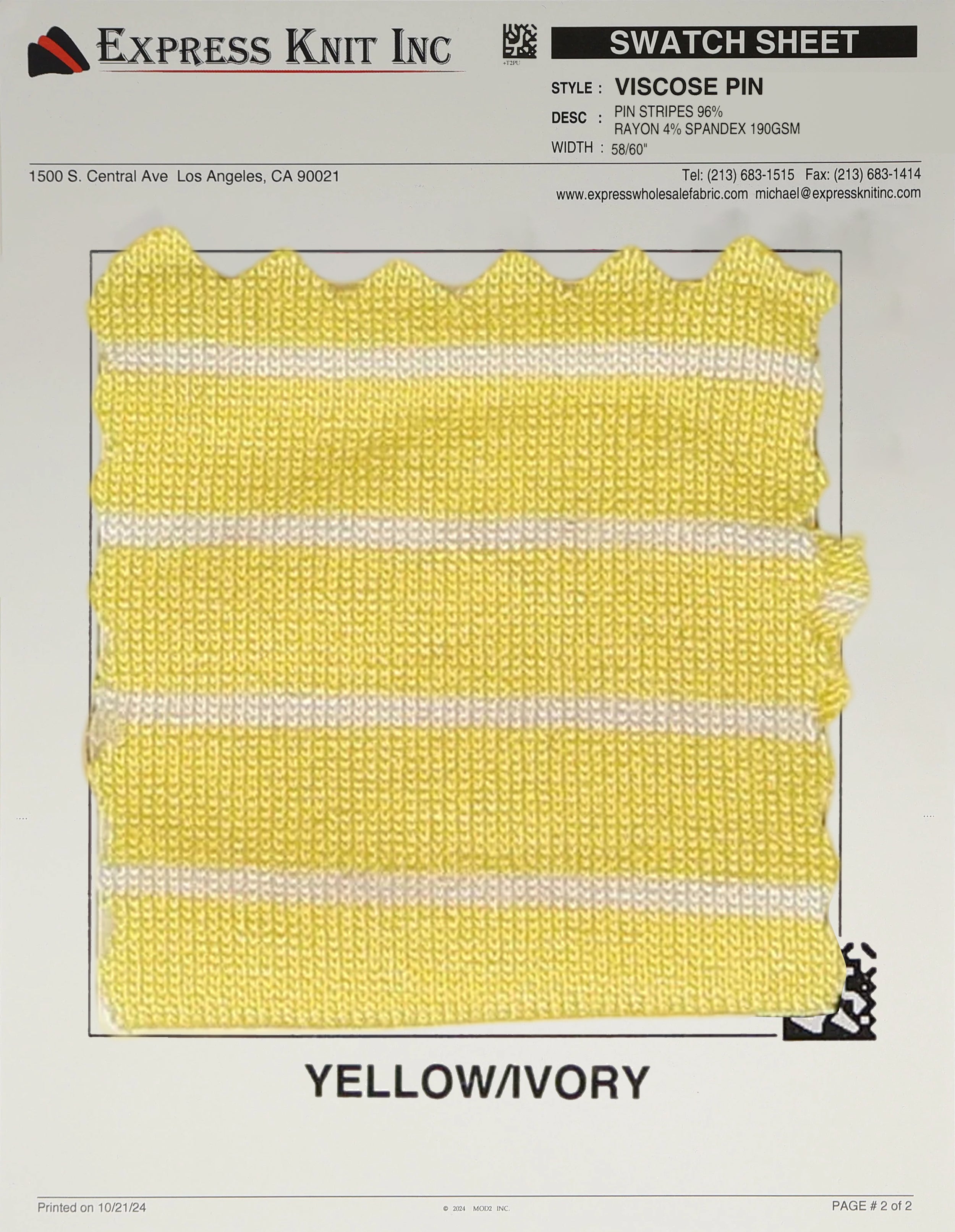 Viscose Pin Stripes - Express Wholesale Fabric